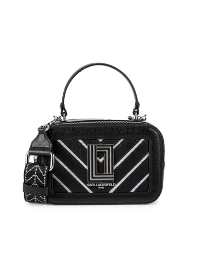 Karl Lagerfeld Women's Simone Two Way Top Handle Bag In Black