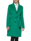 Karl Lagerfeld Women's Single Breasted Wool Blend Coat In Spearmint