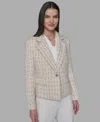 Karl Lagerfeld Women's Single Button Jacket In Multi