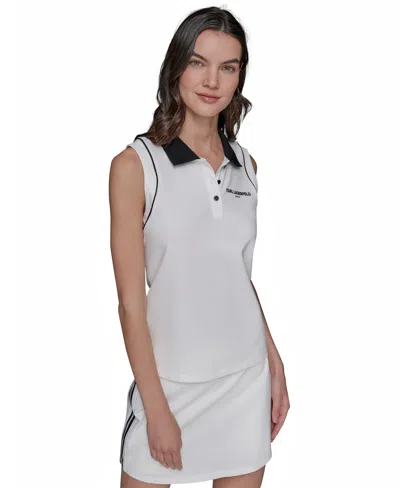 Karl Lagerfeld Women's Sleeveless Polo Shirt