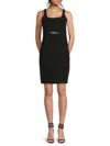Karl Lagerfeld Women's Sleeveless Sheath Dress In Black
