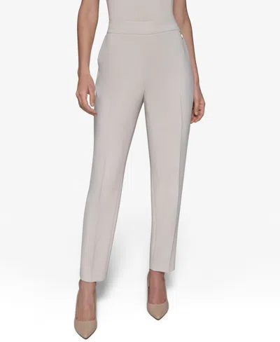Karl Lagerfeld Women's Slim Pull-on Pants In Pavement