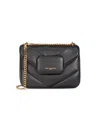KARL LAGERFELD WOMEN'S SMALL FLEUR QUILTED CROSSBODY BAG