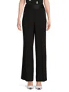 Karl Lagerfeld Essential Wide Leg Pants In Black