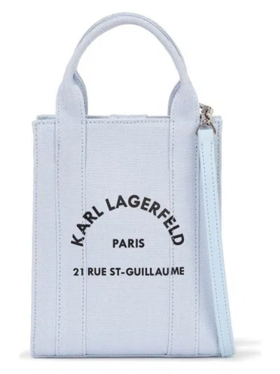 Karl Lagerfeld Women's Square Small Tote In 1kz Kent Blue