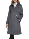 KARL LAGERFELD WOMEN'S STAND COLLAR WOOL COAT