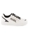 Karl Lagerfeld Women's Stazie Embellished Logo Low-top Sneakers In White