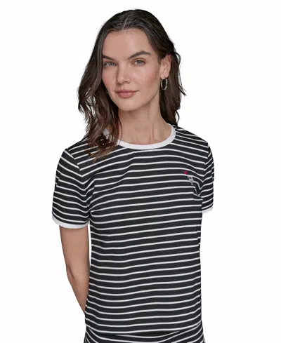 Karl Lagerfeld Women's Striped T-shirt