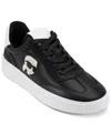 Karl Lagerfeld Sumava Logo Appliqué Sneaker In Black,bright White