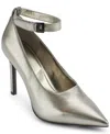 Karl Lagerfeld Paris Sury Ankle Strap Pump In Pewter
