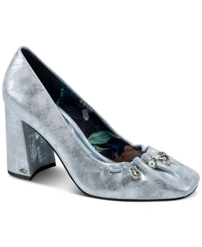 Karl Lagerfeld Women's Sylvaine Slip-on High Pumps In Blue