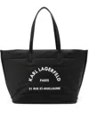 Karl Lagerfeld Medium Rsg Tote Bag In Black