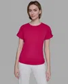 Karl Lagerfeld Women's Tulip-sleeve Knit Top