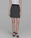 Karl Lagerfeld Women's Textured Grid Miniskirt In Multi