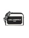 KARL LAGERFELD WOMEN'S TWO TONE LOGO CROSSBODY BAG