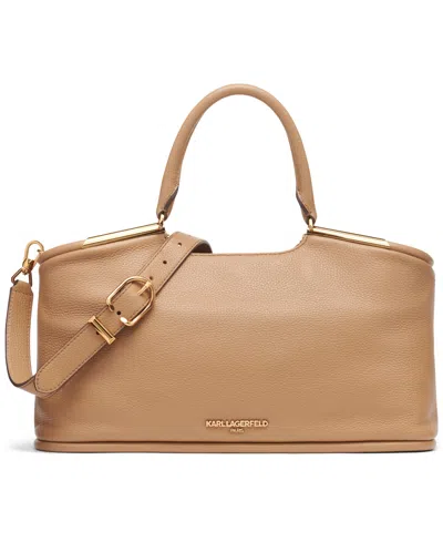 Karl Lagerfeld Women's Valerie Large Satchel Bag In Brown