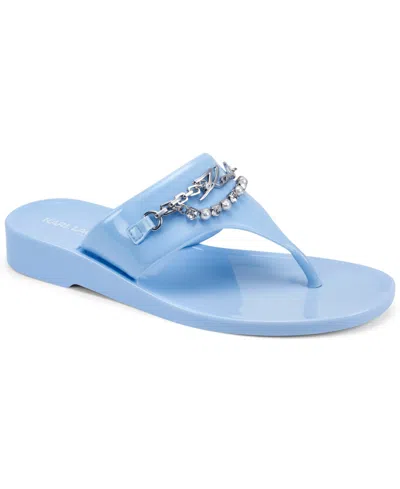 Karl Lagerfeld Paris Vesperina Embellished Flip Flop In Multi