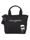 Karl Lagerfeld Women's Voyage Medium Karl Quilted Tote Bag In Black