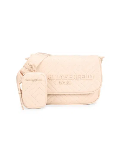 Karl Lagerfeld Women's Voyage Quilted Crossbody Bag In Pink