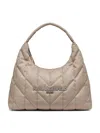 Karl Lagerfeld Women's Voyage Quilted Nylon Hobo Bag In Brown