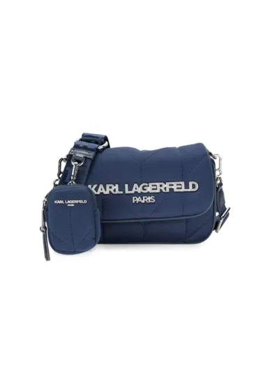 Karl Lagerfeld Women's Voyage Shoulder Bag In Blue