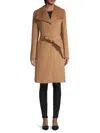 Karl Lagerfeld Women's Wide Collar Wool Coat In Camel