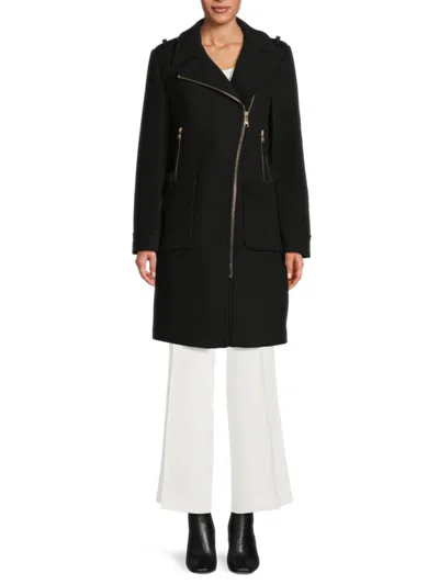 KARL LAGERFELD WOMEN'S WOOL-BLEND COAT