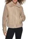 Karl Lagerfeld Zip Front Jacket In Brown