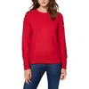 Karl Lagerfeld Womens Button Knit Pullover Sweater In Red