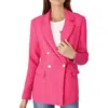 Karl Lagerfeld Womens Fringe Tweed One-button Blazer