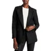 Karl Lagerfeld Tweed Blazer In Black