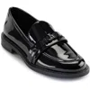 Karl Lagerfeld Womens Logo Manmade Loafers In Black