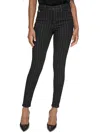 Shop Karl Lagerfeld Womens Metallic Stripe Slim Leg Skinny Jeans In Multi