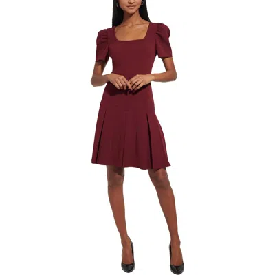 Karl Lagerfeld Womens Mini A-line Fit & Flare Dress In Multi