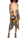 Karl Lagerfeld Womens Mock-neck Sleeveless Blouse In Multi
