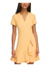 Shop Karl Lagerfeld Womens Party Short Mini Dress In Beige