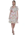 Karl Lagerfeld Womens Printed Cotton A Line Shirtdress 0 14p In Multi