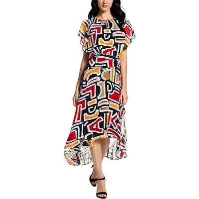 Karl Lagerfeld Womens Printed Polyester Maxi Dress