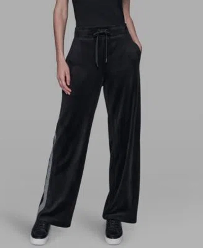 Karl Lagerfeld Womens Pull On Track Pants P Xs Xl In White