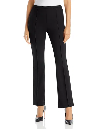Karl Lagerfeld Womens Solid Knit Dress Pants In Black