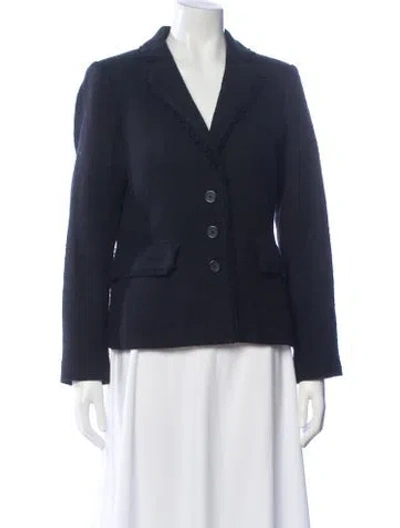 Pre-owned Karl Lagerfeld Wool Blazer In Black