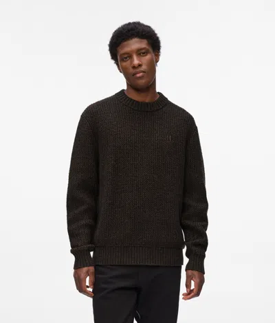 Karl Lagerfeld Wool-blend Jumper In Green