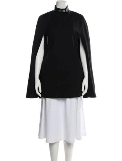 Pre-owned Karl Lagerfeld Wool Coat In Black