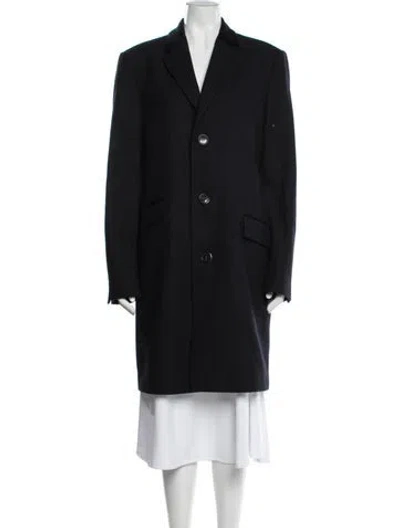 Pre-owned Karl Lagerfeld Wool Coat In Black