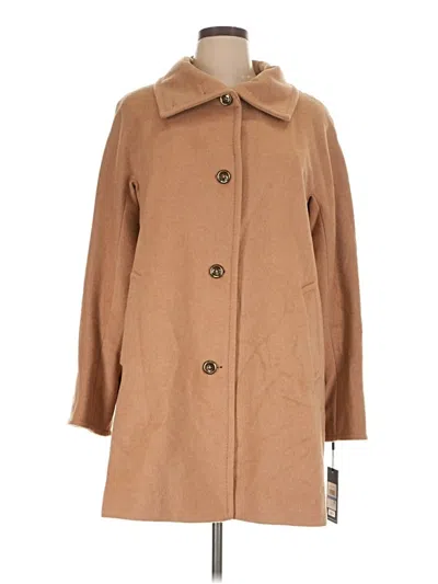 Pre-owned Karl Lagerfeld Wool Coat In Tan