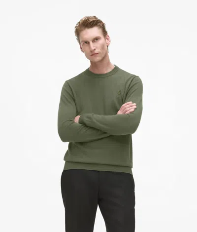 Karl Lagerfeld Wool Crew Neck Sweater In Gray