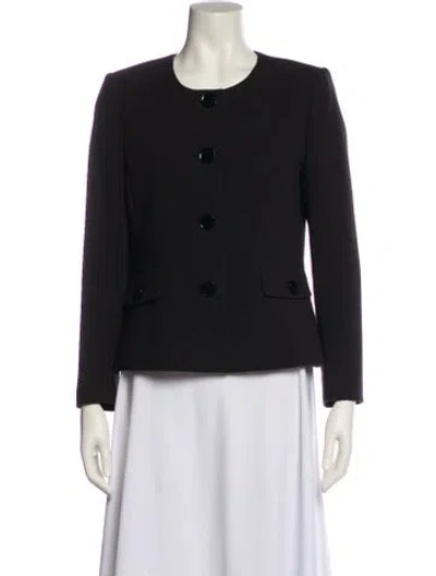 Pre-owned Karl Lagerfeld Wool Evening Jacket In Black