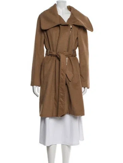 Pre-owned Karl Lagerfeld Wool Trench Coat In Neutral
