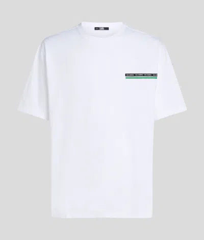 Karl Lagerfeld Woven Tape Stripe T-shirt