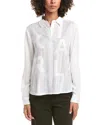 Karl Lagerfeld Woven Top In White